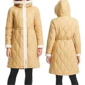 Kate Spade Quilted Tan Puffer Coat